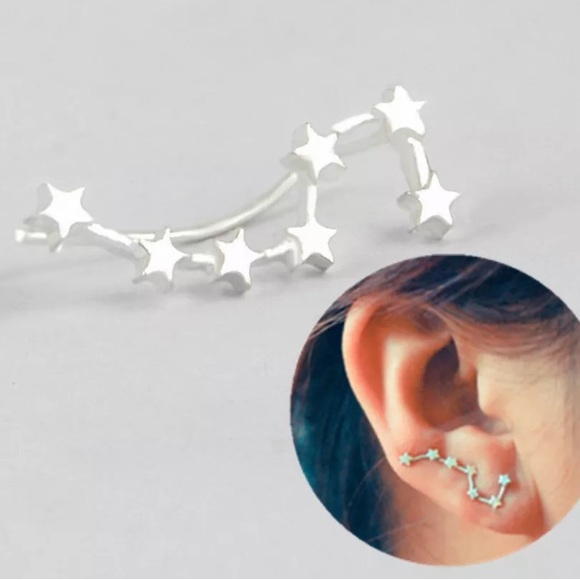 Little Dipper Constellation Ear Climber Earrings - Picture 6 of 6